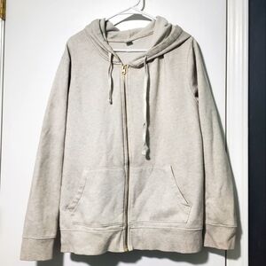 Old Navy Stay True Womens Size XXL Cozy Cream Zip-Up Hoodie with Front Pockets